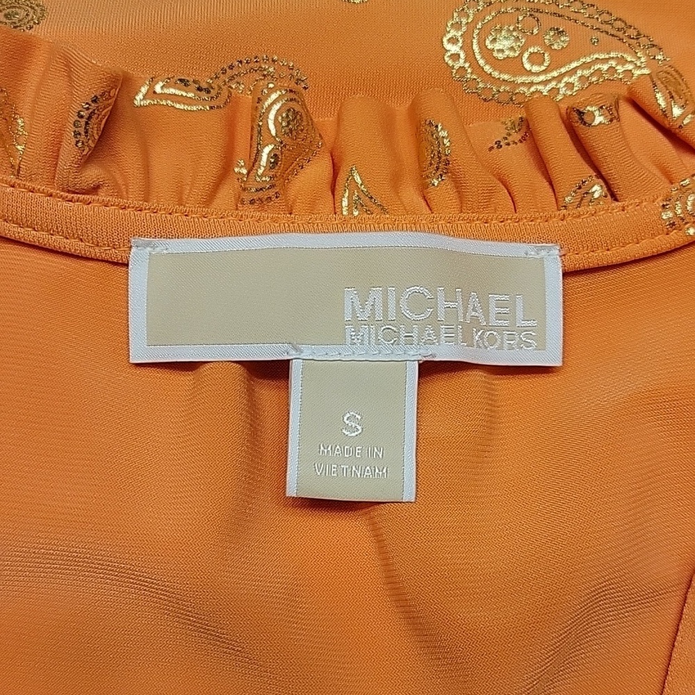Michael Kors orange sleeveless top - Picture 10 of 12